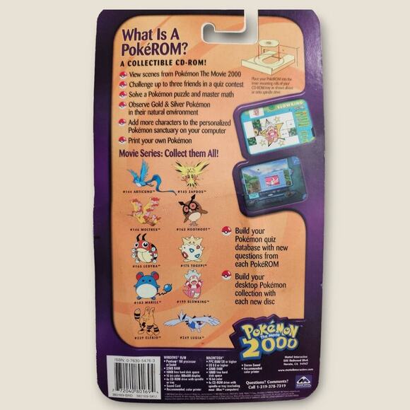 Pokerom Pokemon PC Mac Play Collect 2000 Viewer ELEKID #239 Nintendo New - Picture 2 of 6